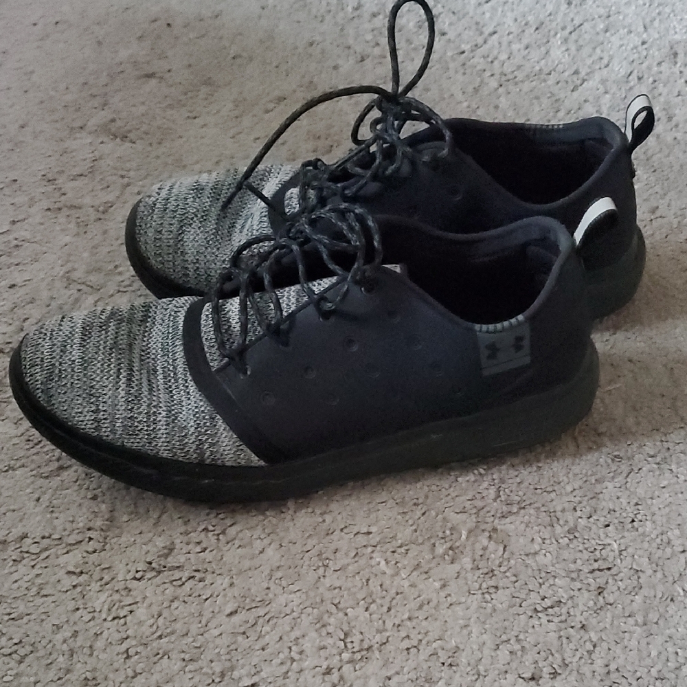 Under Armour Black and Gray Athletic Shoes